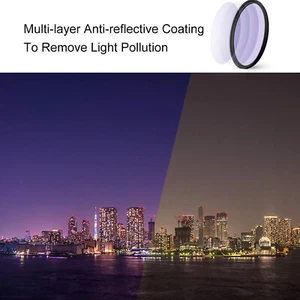 (49mm)82mm Clear- Night Filter For Night Sky/Star Reduce Light Pollution High - Picture 1 of 24