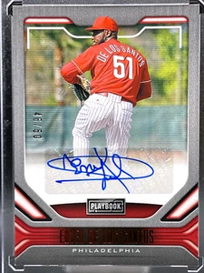 2020 MLB Chronicles Playbook Auto /50 Enyel De Los Santos - Picture 1 of 2