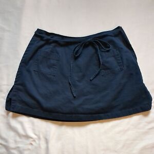 Vintage Basic Edition 100% Cotton Navy Blue Skort Mini Skirt Size 14 Y2K 90s