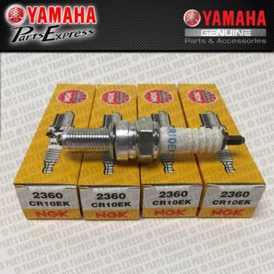 1999 - 2020 YAMAHA YZF-R6 YZFR6 YZF R6 R6S 4-PACK NGK CR10EK SPARK PLUGS 2360 - Image 1 of 4