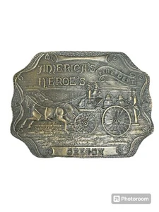 America's Heroe's Fire Dept Oregon Belt Buckle Vintage Heavy - Bild 1 von 3