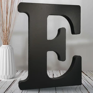 8 Inch Black Wood Letters Unfinished Wood Letters for Halloween Decorative Stand - Picture 1 of 7