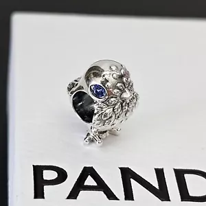 New PANDORA Sparkling Cute Chick Blue Crystal Silver Bird Charm 790769 Free Post - Picture 1 of 17