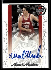Mark Madsen 2000-01 Press Pass SE Autographs Silver Auto Stanford Cardinal