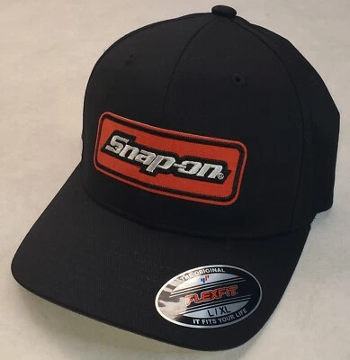 Snap-on Patch Flexfit Hat / Black - L/XL  7 1/8" - 7 5/8" - Image 1 of 4