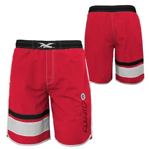 Outerstuff NBA Youth Boys (8-20) Los Angeles Clippers Color Block Swim Trunks - Picture 1 of 7