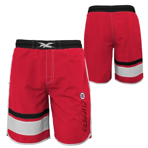 Outerstuff NBA Youth Boys (8-20) Los Angeles Clippers Color Block Swim Trunks Cover