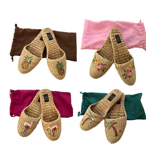 Two's Company Sequin Applique Water Grass Slippers - Picture 1 of 9