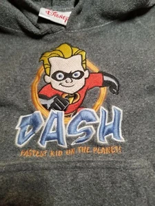 Disney Store~Incredibles XXS Dash Fleece Hoodie Fastest Kid on the Planet Pixar - Picture 1 of 4