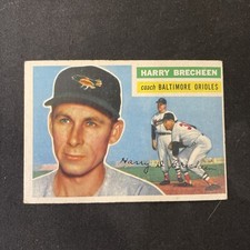 1956 Topps High Grade Baseball Card  Set break Harry Brecheen 229