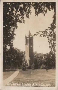 RPPC c1940s Campanile campus view Iowa State College Ames Iowa photo D820 - Picture 1 of 2