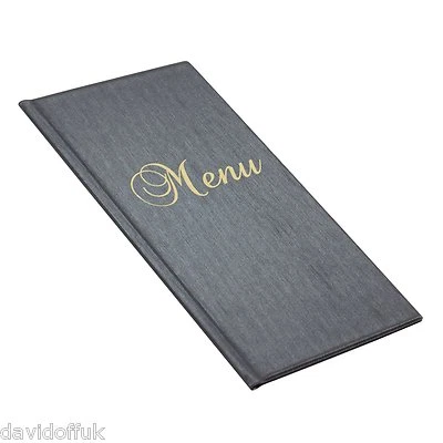 DWA MENU HOLDER 1/2 A4 SIZE RESTAURANT HOTEL CATTERING COFFEE BAR SHOP ECO BLACK