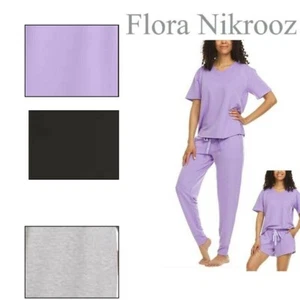 Flora Nikrooz Ladies' French Terry 3-piece Lounge Set - Picture 1 of 29