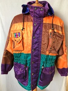 BOGNER  VINTAGE SKI WEAR　”Color Block ” JAPAN   M SIZE - Picture 1 of 9
