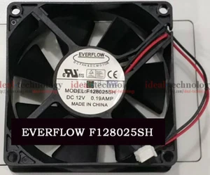 1 Stück Everflow F128025SH Lüfter 80*80*25mm 12V 0,19A 2pin - Bild 1 von 1