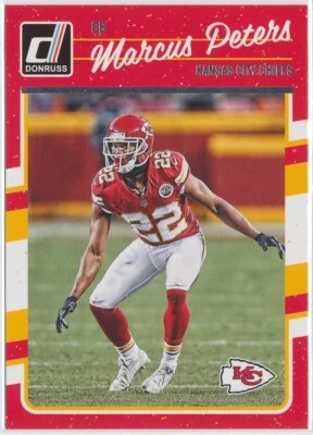Marcus Peters - Kansas City Chiefs - 2016 Panini Donruss Football - Base - #150 - Image 1 of 2