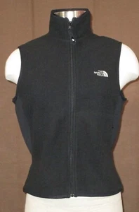 The North Face Women's Large Fitted Black Fleece Vest - Picture 1 of 11