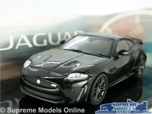 JAGUAR XKR-S CAR MODEL XKR ULTIMATE BLACK COUPE 1:43 SIZE IXO DEALER SPECIAL T3 - Picture 1 of 4