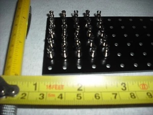 25x Forked turret press in rivet terminals lug copper plated nickel 2mm ptp amp - Picture 1 of 10