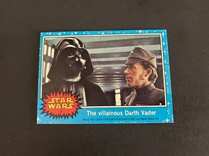1977 STAR WARS SERIES ONE (BLUE) #7 DARTH VADER EX - Picture 1 of 1