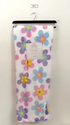 Multicolored Floral Throw Blanket Colorful Botanical 50 X 70” Kids - Image 1 of 3