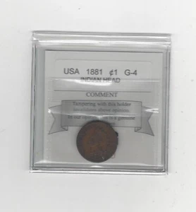 1881 USA, Small Indian Head One Cent.. - Picture 1 of 2