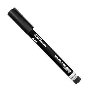 AK Real Colours Marker - Flat Black (acrylic) for Model/Miniature/Diorama - Picture 1 of 1