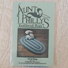 Aunt Philly's Toothbrush Rugs 36"x18" Oval Rug Home Crochet Knitting Pattern