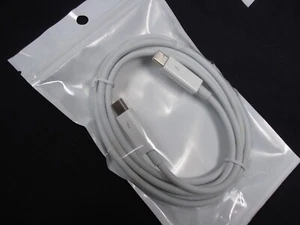 Câble Thunderbolt 2 vers Thunderbolt 2 d'origine Apple 6' (2 m) A1410 MD861LL/A - Photo 1/4