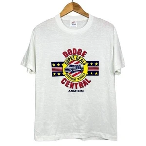 Vintage 80s Hef-T Dodge dealership Anaheim single stitch tshirt size large - Picture 1 of 7