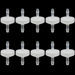 10 Pack 1/8 inch Plastic Check Valve, One Way Barb Hose Inline Non Return For... - Picture 1 of 3