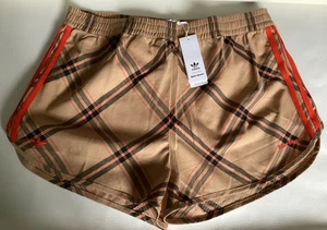 adidas Originals x Wales Bonner Mens Shorts M XL Beige Jacquard Check IW3599 - Picture 1 of 8