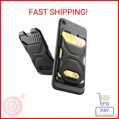 SUPCASE Adhesive Slim Wallet,(2-Pack) Ultra Thin Stick-On Silicone Credit Card H - Image 1 of 2