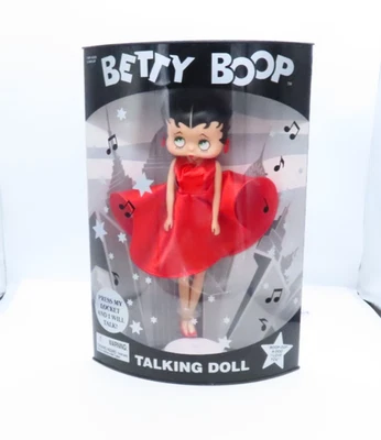 Figura de muñeca parlante Betty Boop 1998 vintage en caja nueva en caja original Foto 1 de 4