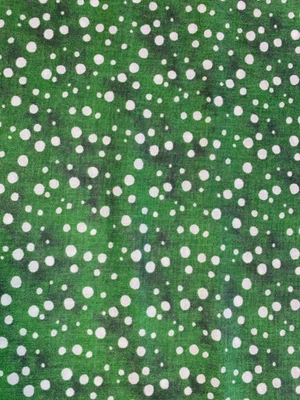 1/2 Yard WINTER POLKA DOTS 100% Cotton Fabric 18" X 44" NEW 7.5 - Image 1 of 3