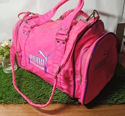 Bolso deportivo de hombro vintage Puma Holdall - rosa - gimnasio viaje fin de semana coleccionista Foto 1 de 4