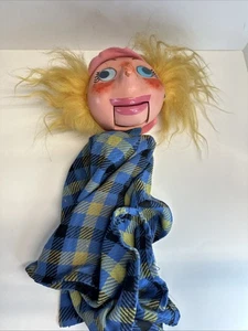 Vintage Pelham Ventriloquist Wooden Puppet Girl Boggles ~ Works! - Picture 1 of 15