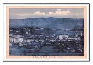 #591 Stampa 29,6 CM. x 20,9 Cm. San Damiano d'Asti - Scorcio Panoramico - Picture 1 of 1