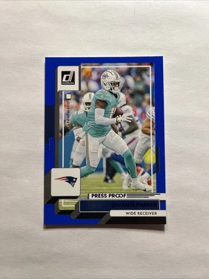 2022 Panini Donruss - Press Proof Blue #122 Devante Parker - Image 1 of 2