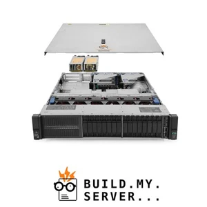 HP ProLiant DL380 G10 Server 2.70Ghz 36-Core 192GB 2x 800GB SAS SSD 12G P408i-a - Picture 1 of 5