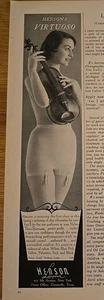 1956 Damen Henson Dessous Power Bobbinette Höschen Gürtel Vintage Werbung - Bild 1 von 1