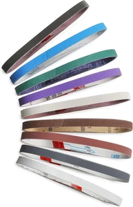 Juego de 36 correas de lijado de 1/2" X 18", 4 cada una de 80/120/240/400/600/800/1000/2500/ - Imagen 1 de 12