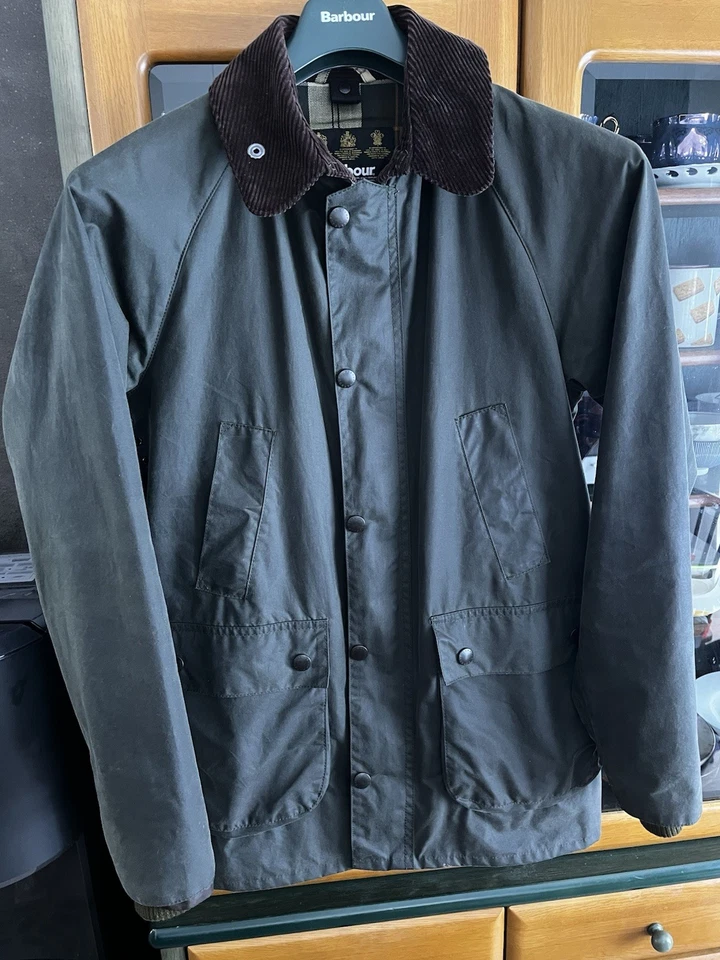 Barbour Bedale SL Verde Salvia Talla 40 Hecho en Reino Unido Modelo 20aw Buen Estado Foto 1 de 4