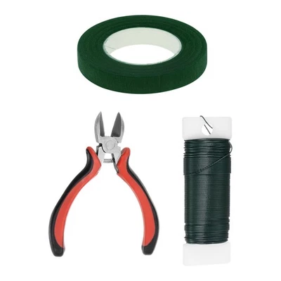 30 Yards Floral Tape and Wire Cutter with Floral Wire - image 1 of 4