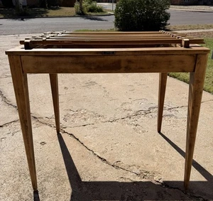 Vintage GAYLORD Syracuse, NY Wooden Periodical Library Newspaper Map Table Stand - Picture 1 of 16