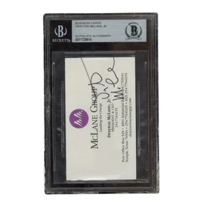 Biglietto da visita Drayton Mclane Jr firmato Mclane Group Astros proprietario Beckett - Foto 1 di 2