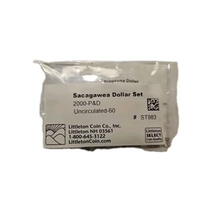 2000 P & D Sacagawea Dollars Littleton Coin Company - unzirkuliert & versiegelt!!!! - Bild 1 von 1