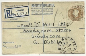 1949 SMALLEST PS REGd ENVELOPE RARE BLUE INSIDE RP64F LEAMORE WALSALL STAFFORDS - Picture 1 of 2