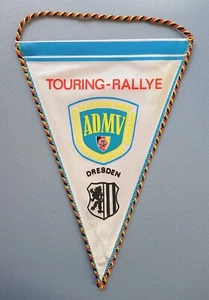 Banderín antiguo bandera banderín Touring Rallye Dresden ADMV coche clásico RDA 23,5 cm - Imagen 1 de 6