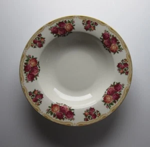 Lot of 3 Farberware Sydney Roses 9 1/8" Rimmed Soup Bowls Fine China Pattern   - Picture 1 of 3